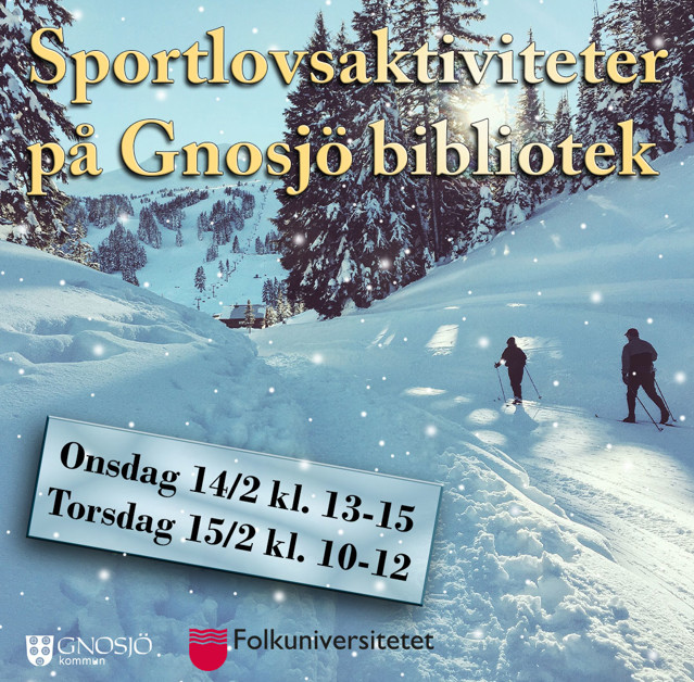 Sportlovspyssel på Gnosjö bibliotek